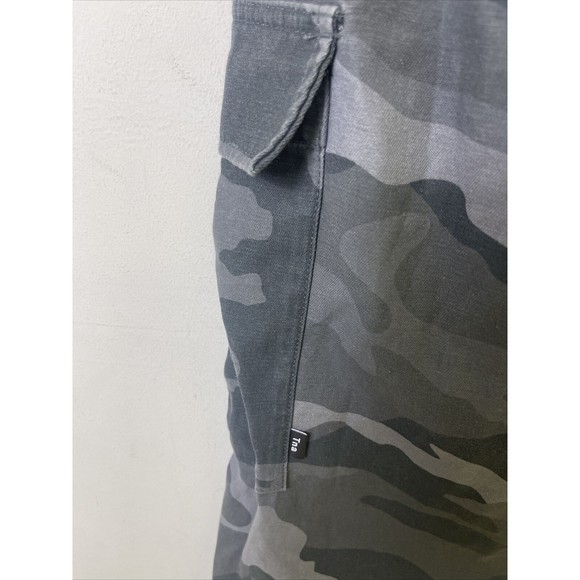 TNA Aritzia Alix Grey Camo Cotton Twill Joggers M Dark Eclipse  30x29 - Picture 7 of 8